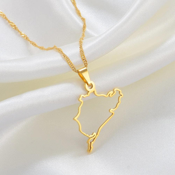 Nurburgring Map Necklace