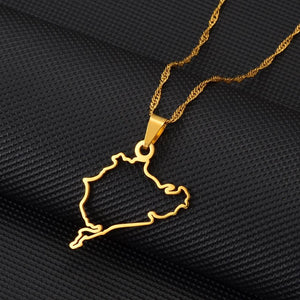 Nurburgring Map Necklace