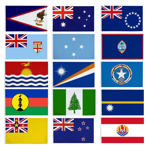 Oceania Flags - 90x150cm(3x5ft) - 60x90cm(2x3ft)
