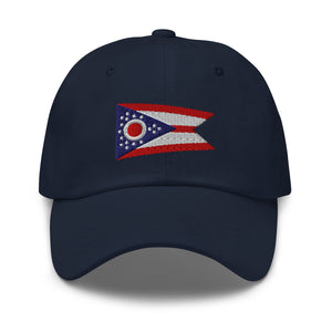 Ohio State Flag Cap - Adjustable Embroidered Dad Hat