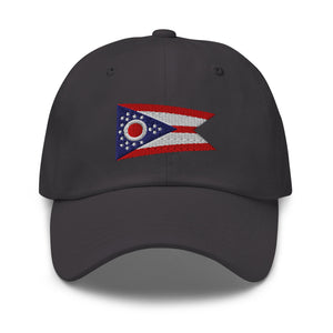 Ohio State Flag Cap - Adjustable Embroidered Dad Hat