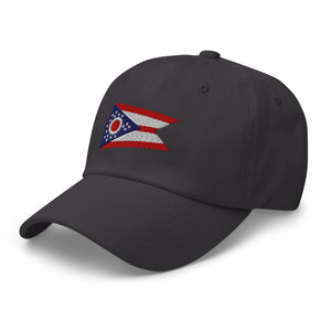 Ohio State Flag Cap - Adjustable Embroidered Dad Hat