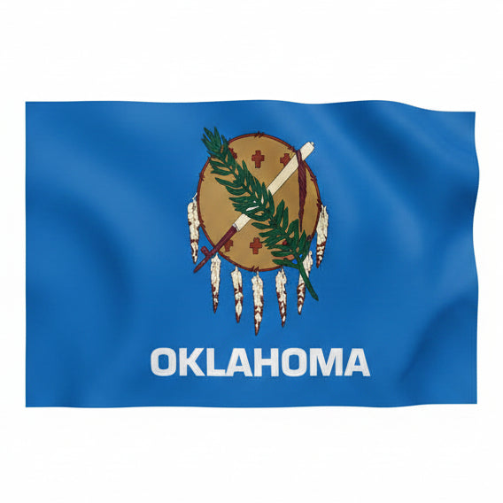 Oklahoma State Flag - 90x150cm(3x5ft) - 60x90cm(2x3ft)