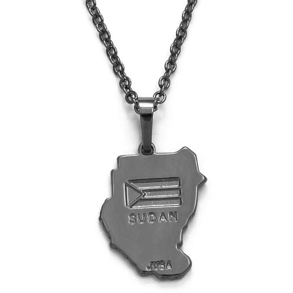 Vòng cổ bản đồ cờ Sudan cũ