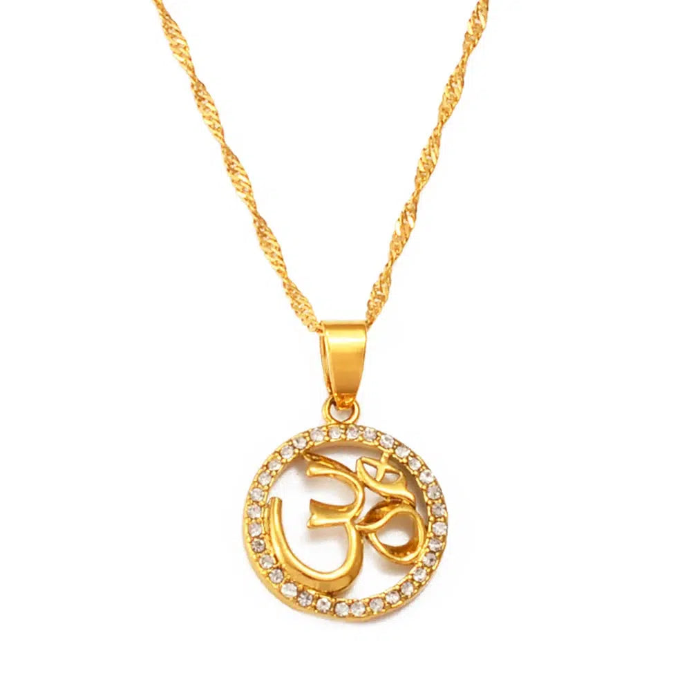 Om Symbol Pendant Necklace