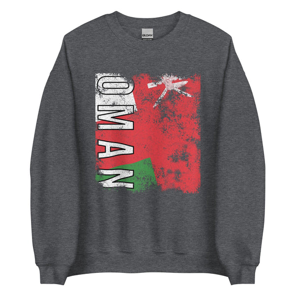 Oman Flag - Distressed Flag Sweatshirt