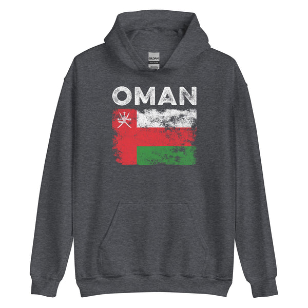 Oman Flag Distressed - Omani Flag Hoodie