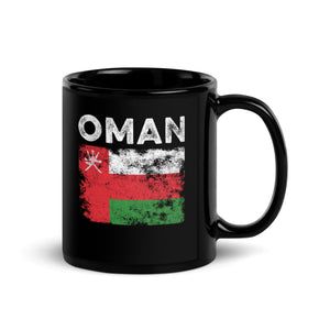 Oman Flag Distressed - Omani Flag Mug