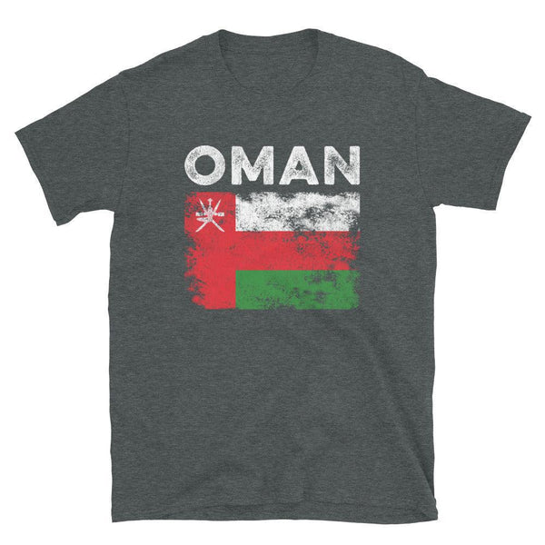 Oman Flag Distressed - Omani Flag T-Shirt