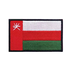 Oman Flag Patch - Iron On/Hook & Loop Patch