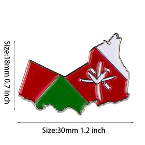 Oman Friendship Flag Lapel Pin Collection - Enamel Pin Flag