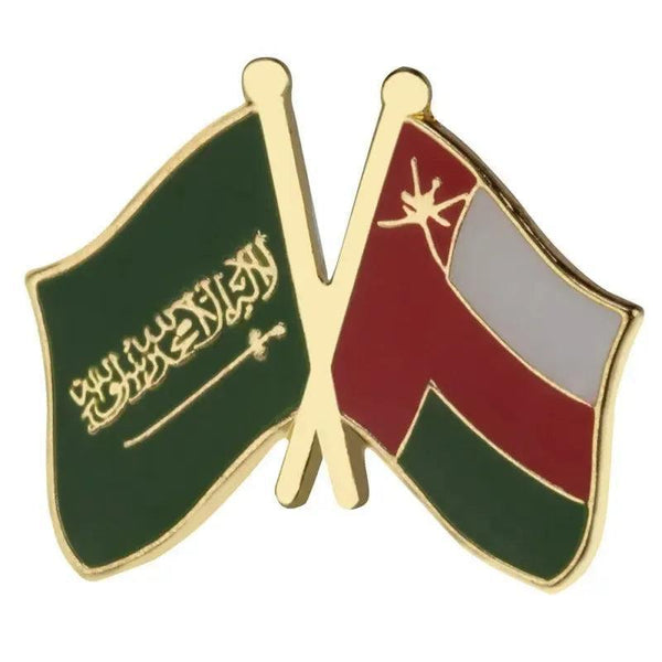 Oman Friendship Flag Lapel Pin Collection - Enamel Pin Flag