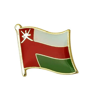 Oman Friendship Flag Lapel Pin Collection - Enamel Pin Flag