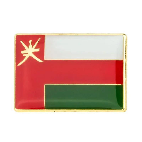 Oman Friendship Flag Lapel Pin Collection - Enamel Pin Flag