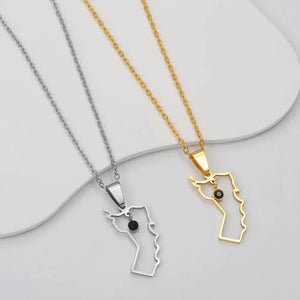 Oman Map Necklace