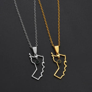 Oman Map Necklace