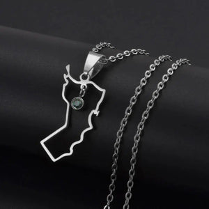 Oman Map Necklace