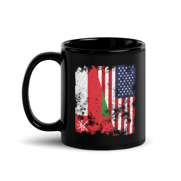 Oman USA Flag - Half American Mug