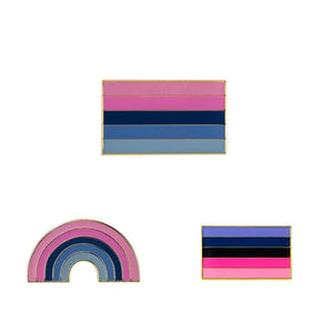 Omnisexual Pride Flag Lapel Pins - LGBTQIA2S+ Enamel Pin Flag