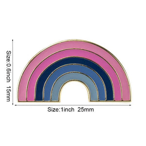 Omnisexual Pride Flag Lapel Pins - LGBTQIA2S+ Enamel Pin Flag