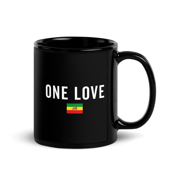 One Love Ethiopian Lion of Judah Flag Mug