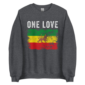 One Love Ethiopian Lion of Judah Flag Sweatshirt