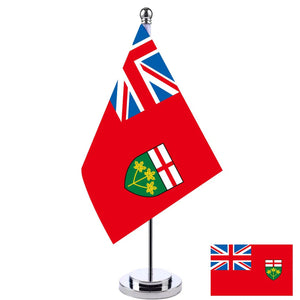 Ontario Desk Flag - Small Office Table Flag