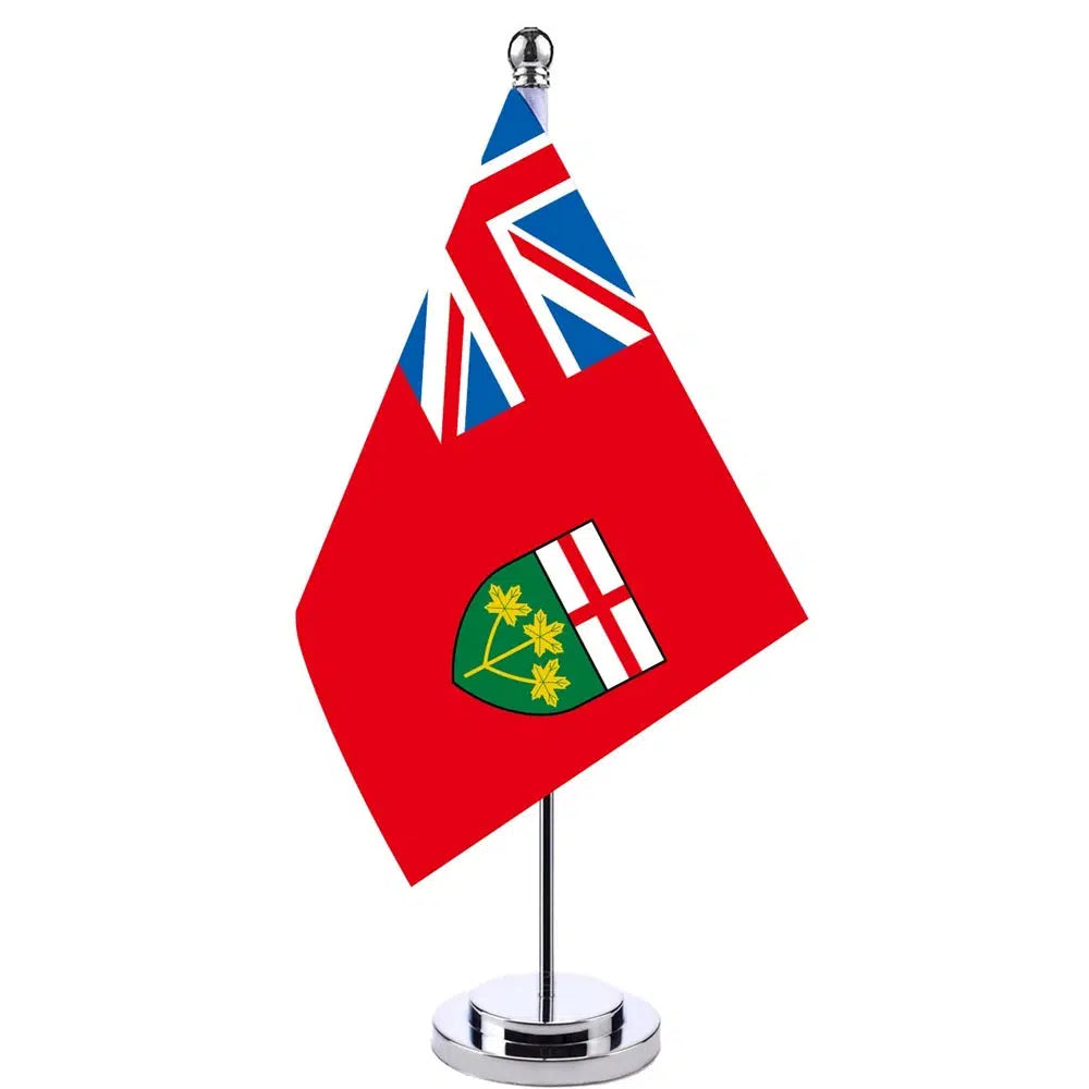 Ontario Desk Flag - Small Office Table Flag