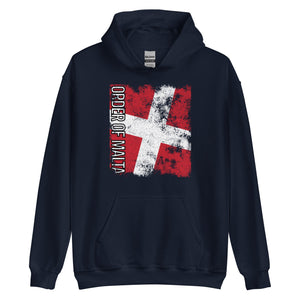 Order Of Malta Flag - Distressed Flag Hoodie