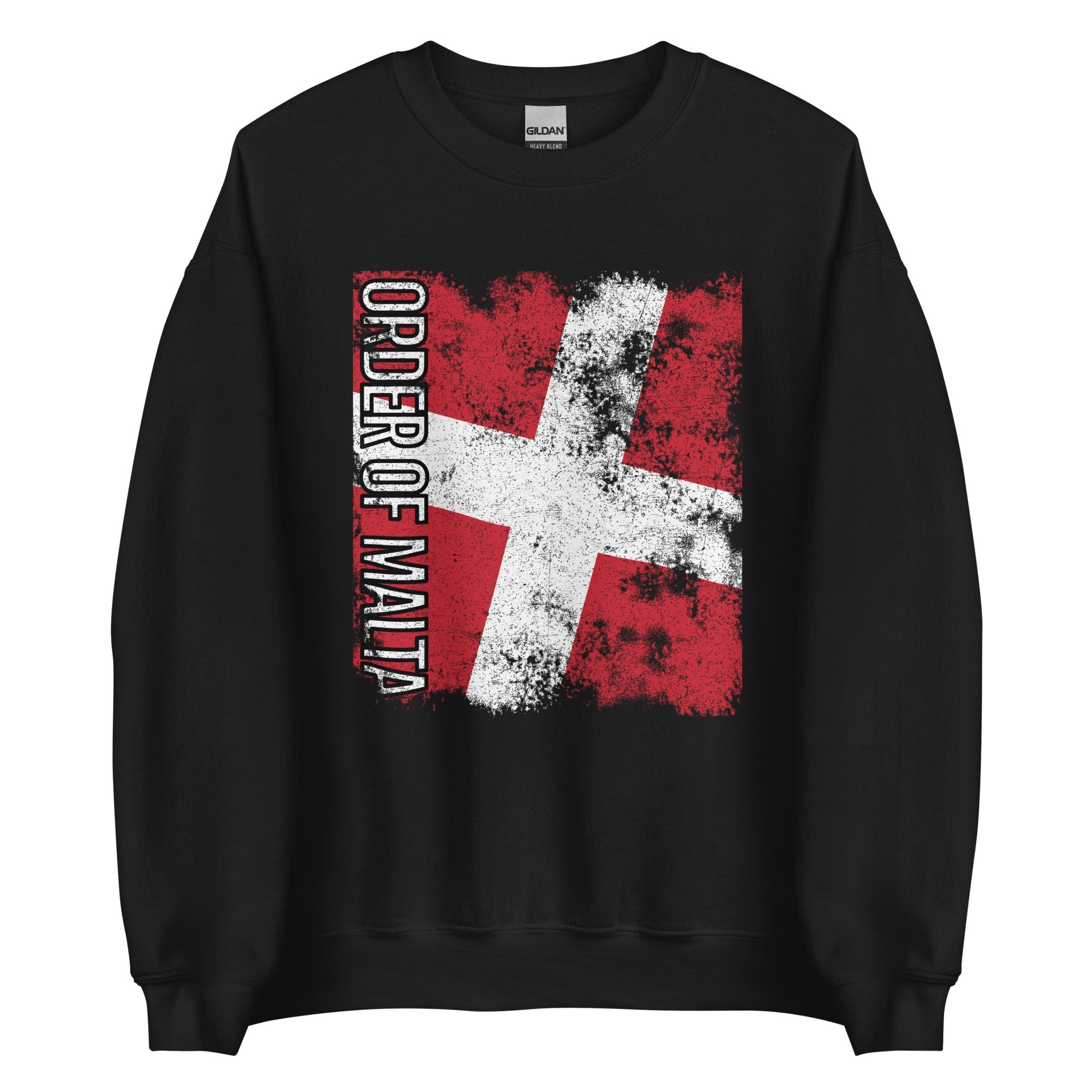 Order Of Malta Flag - Distressed Flag Sweatshirt