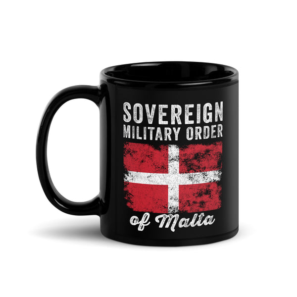 Order of Malta Flag Distressed Mug