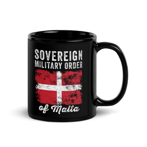 Order of Malta Flag Distressed Mug