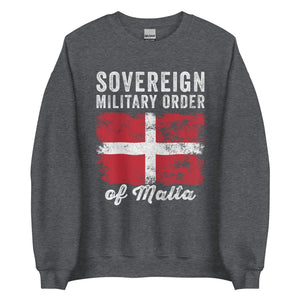 Order of Malta Flag Distressed Sweatshirt