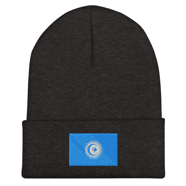 Organization Of Turkic States Flag Beanie - Embroidered Winter Hat