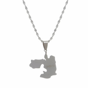 Oromia Map Necklace