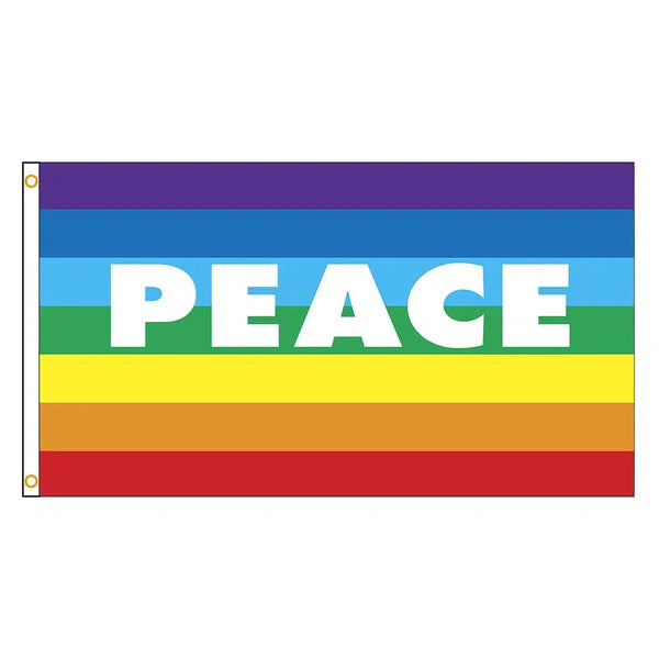 Pace/Peace Pride Flag - 90x150cm(3x5ft) - 60x90cm(2x3ft) - LGBTQIA2S+