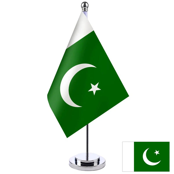 Pakistan Desk Flag - Small Office Table Flag