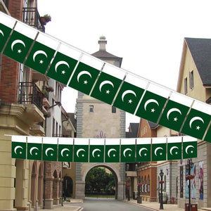 Pakistan Flag Bunting Banner - 20Pcs