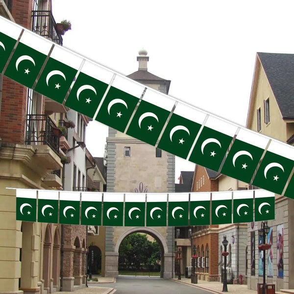 Pakistan Flag Bunting Banner - 20Pcs