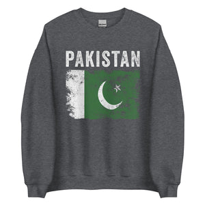 Pakistan Flag Distressed Pakistani Flag Sweatshirt