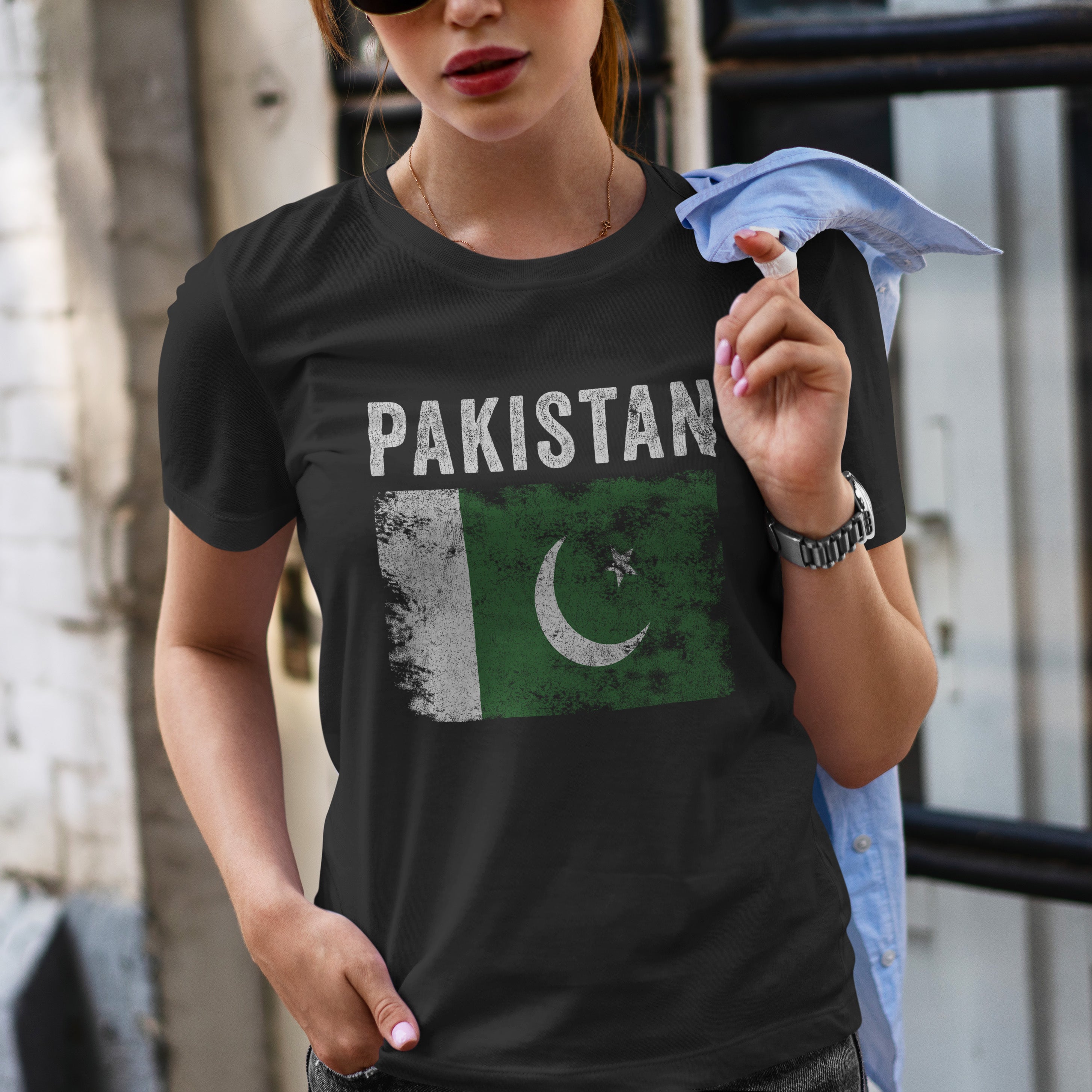 Pakistan Flag Distressed Pakistani Flag T-Shirt - Flag Nation
