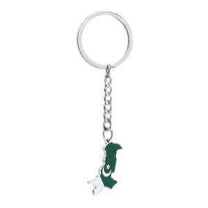 Pakistan Flag Map Keychain