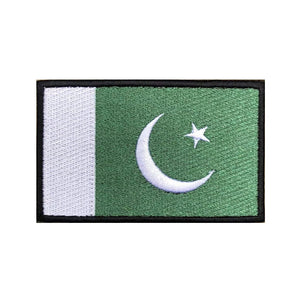 Pakistan Flag Patch - Iron On/Hook & Loop Patch