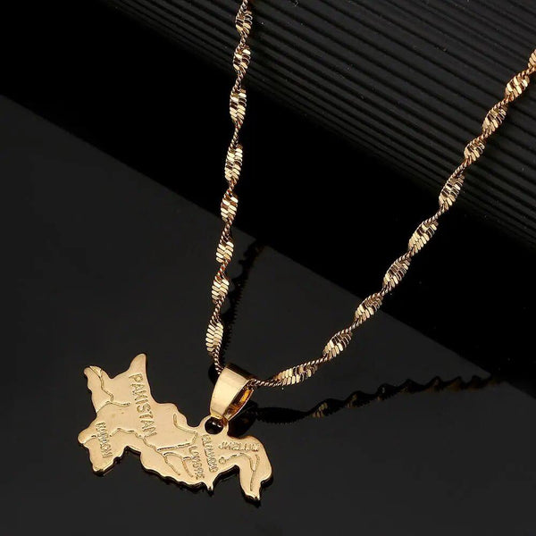 Pakistan Map Necklace