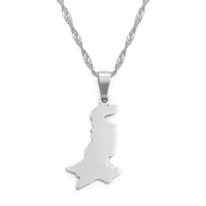 Pakistan Map Necklace