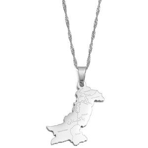 Pakistan Map Necklace