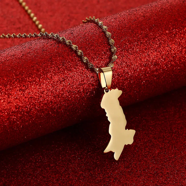 Pakistan Map Necklace