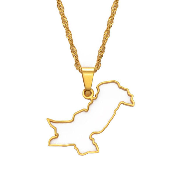 Pakistan Map Necklace