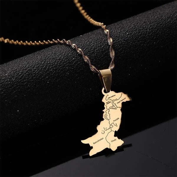 Pakistan Map Necklace