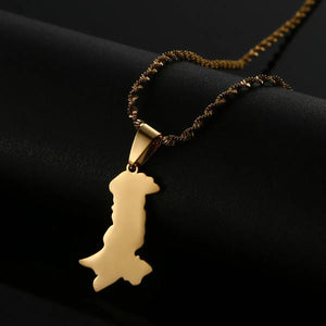 Pakistan Map Necklace